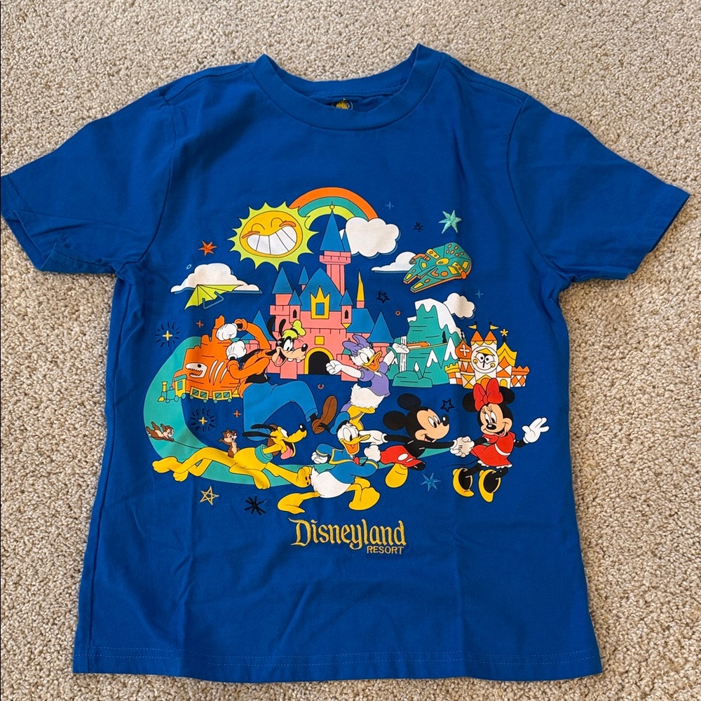 Kids Disneyland Blue Character Graphic Tee Shirt, size 7-8